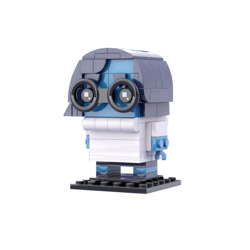 GOBRICKS MOC 136928 Sadness Inside Out - YWOBB