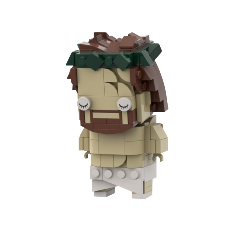 GOBRICKS MOC 194633 Jesus wearing a crown of thorns - YWOBB