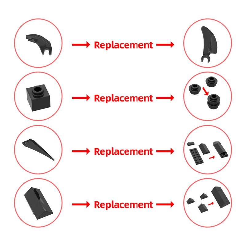 GOBRICKS MOC 189194 LOTR Black Gate - YWOBB