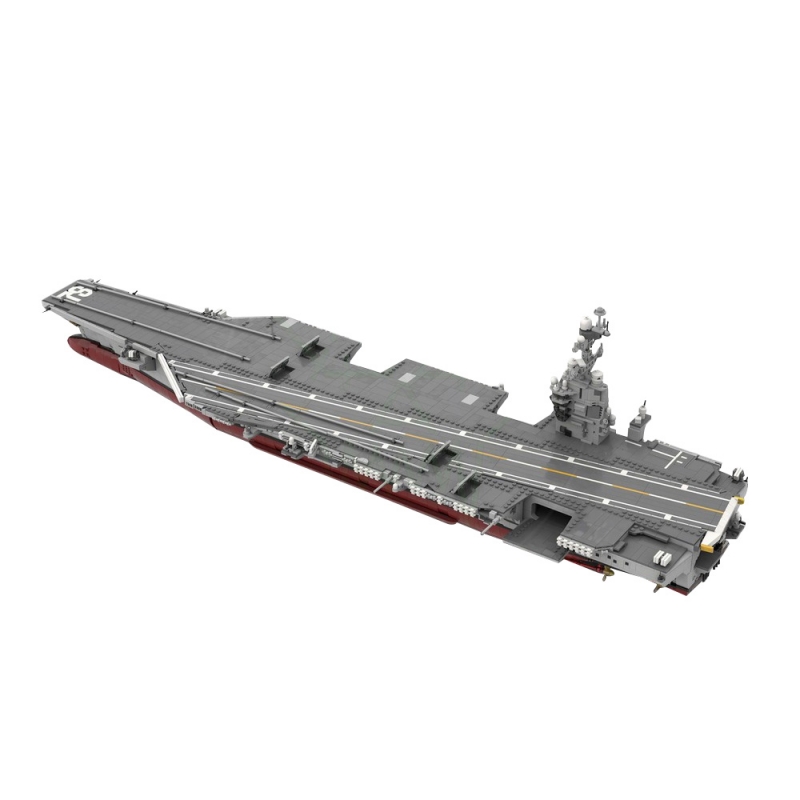 GOBRICKS MOC 192566 CVN-78 Gerald R. Ford  Aircraft Carrier - 1:300 Scale - YWOBB