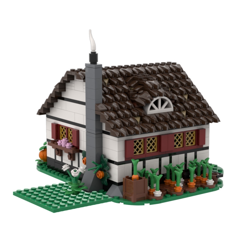GOBRICKS MOC 192756 Old Medieval Farmhouse - YWOBB