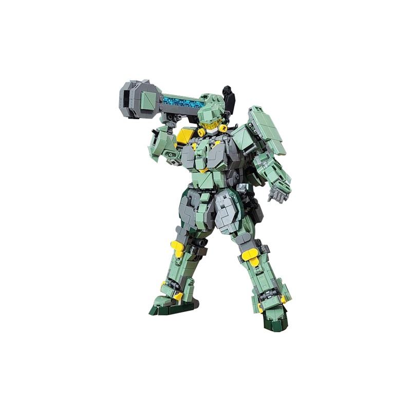 GOBRICKS MOC 186351 mech version green type 2 - YWOBB