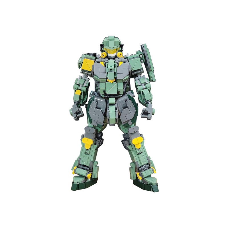 GOBRICKS MOC 186351 mech version green type 2 - YWOBB