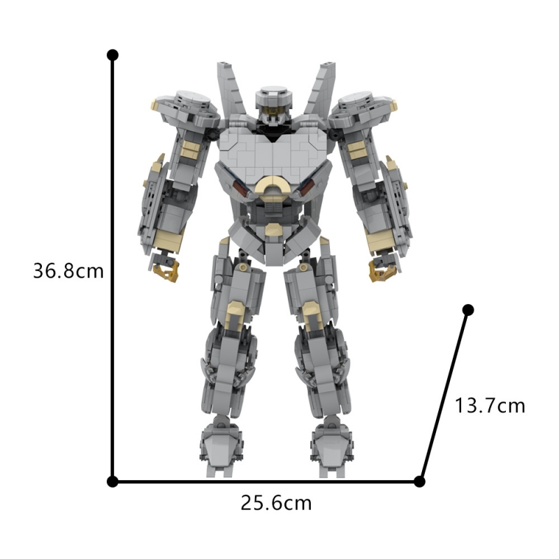 GOBRICKS MOC A1601 Striker Eureka - YWOBB