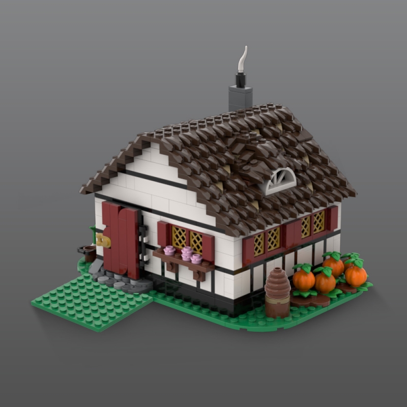 GOBRICKS MOC 192756 Old Medieval Farmhouse - YWOBB