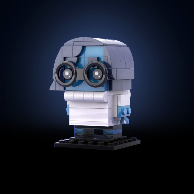 GOBRICKS MOC 136928 Sadness Inside Out - YWOBB