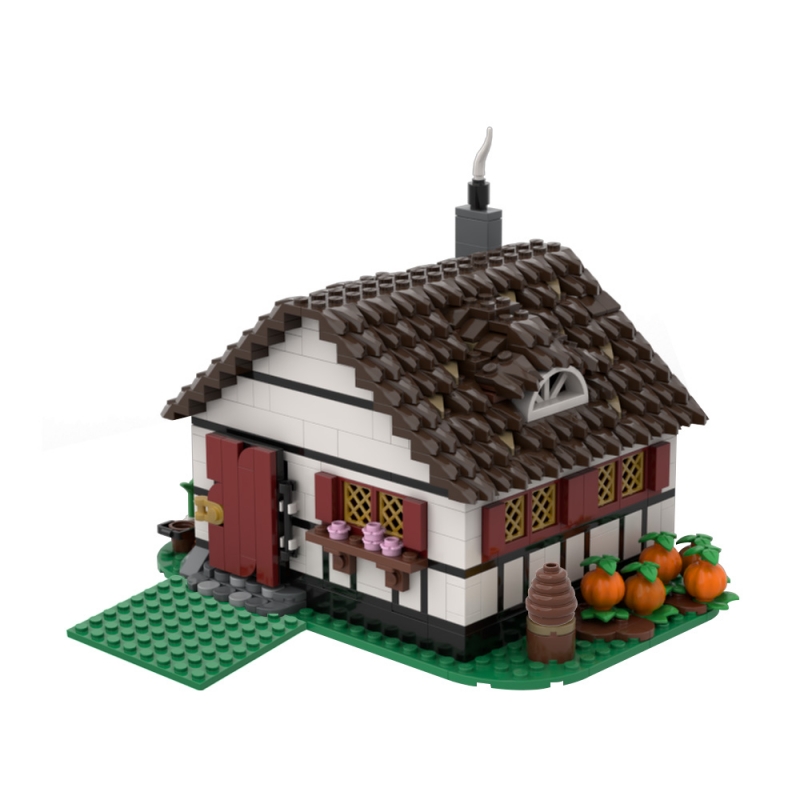 GOBRICKS MOC 192756 Old Medieval Farmhouse - YWOBB