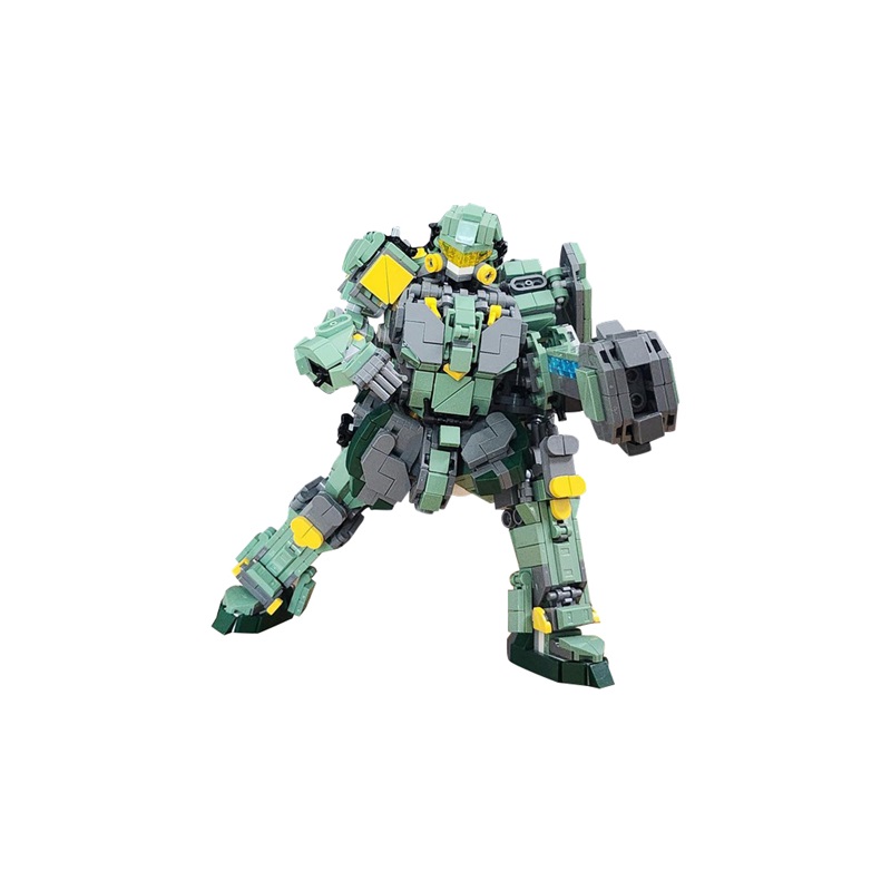 GOBRICKS MOC 186351 mech version green type 2 - YWOBB