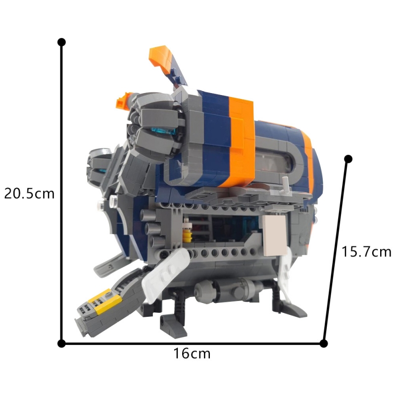 GOBRICKS MOC 158411 The Blue Fox - YWOBB