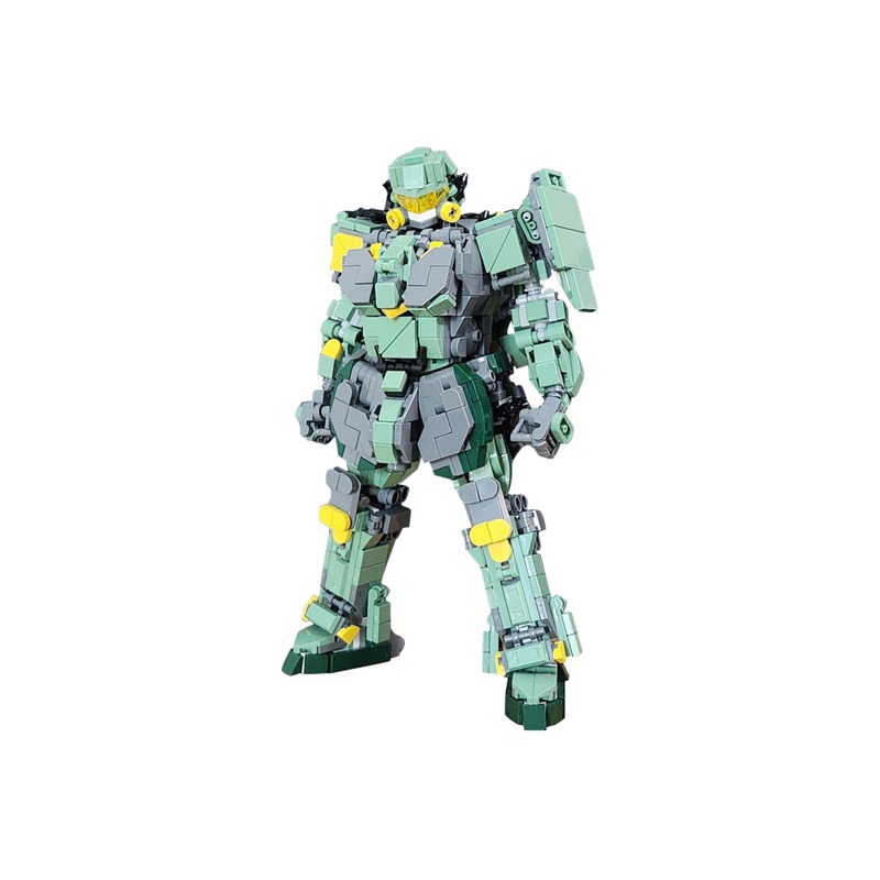 GOBRICKS MOC 186351 mech version green type 2 - YWOBB