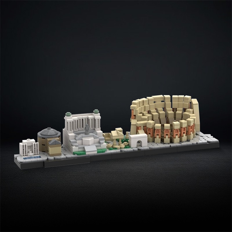 GOBRICKS MOC 194032 Rome Skyline - YWOBB