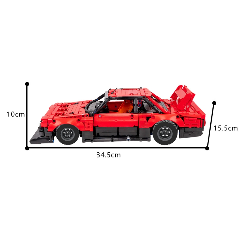 GOBRICKS MOC 178245 Nissan Skyline Super Silhouette (KDR30) - YWOBB