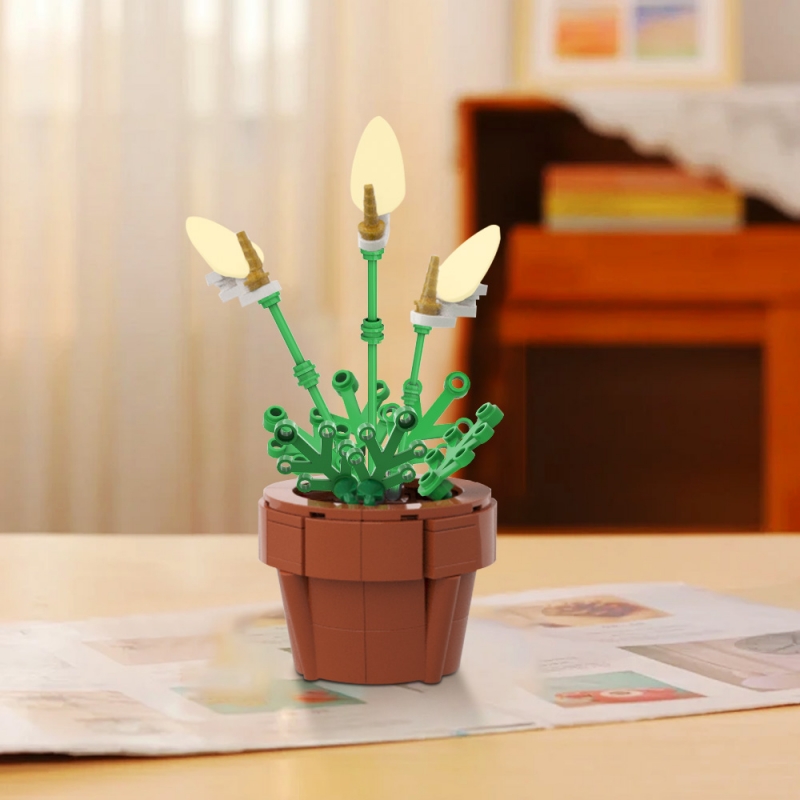 GOBRICKS MOC 177947 Peace Lily - YWOBB