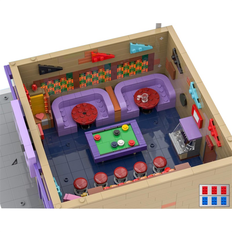 GOBRICKS MOC 152941 Modular Moe's Tavern - YWOBB