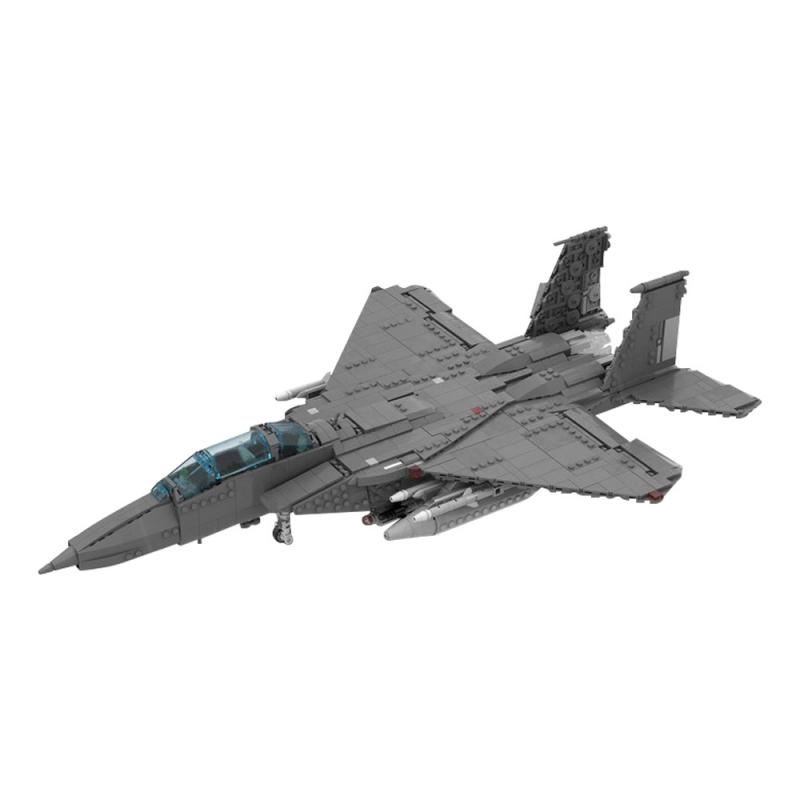 GOBRICKS MOC 184160 F-15 E STRIKE EAGLE - 1:34 Scale (v2) - YWOBB
