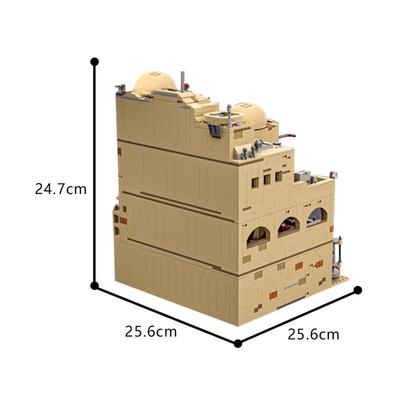 GOBRICKS MOC 183202 Modular Mos Eisley Cantina - YWOBB
