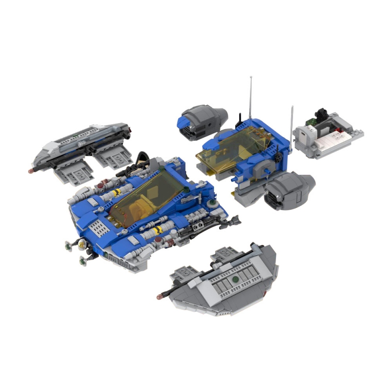 GOBRICKS MOC 171617 MPV Reliant Spaceship - YWOBB