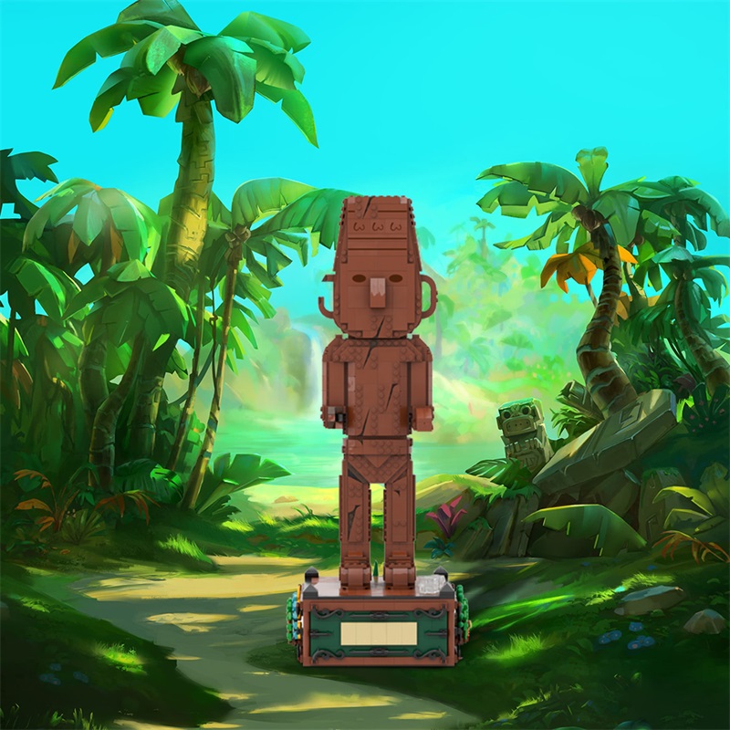 GOBRICKS MOC 189667 Tintin's Arumbaya Fetish - The Broken-Ear Idol - YWOBB