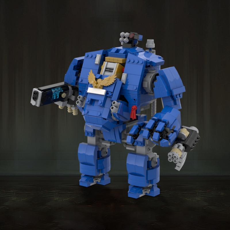GOBRICKS MOC 29535 Ultramarine Primaris Redemptor Dreadnought - YWOBB