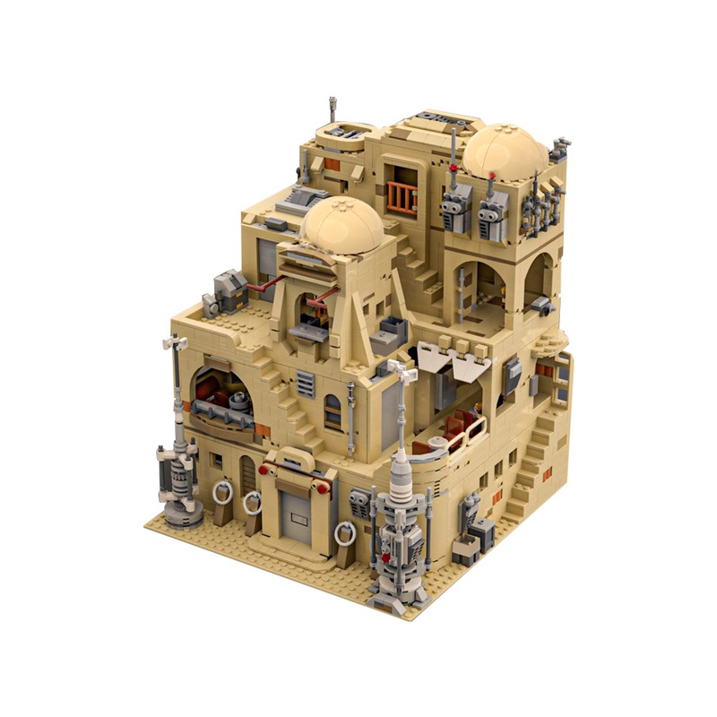 GOBRICKS MOC 183202 Modular Mos Eisley Cantina - YWOBB