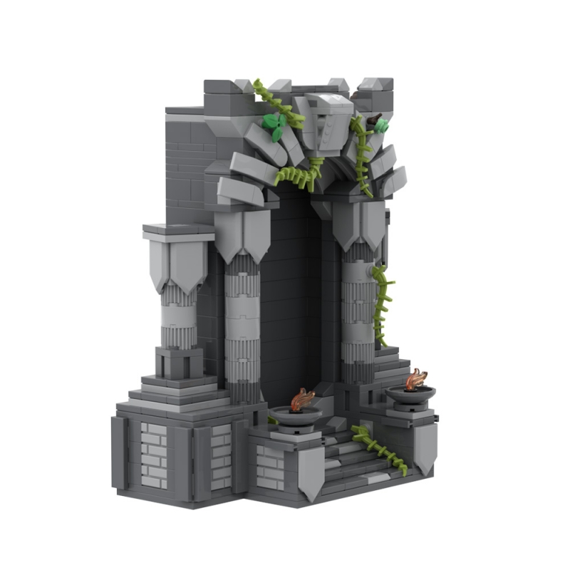 GOBRICKS MOC 192755 Forgotten Portal - A phone animated terrain piece for your fantasy setting - YWOBB
