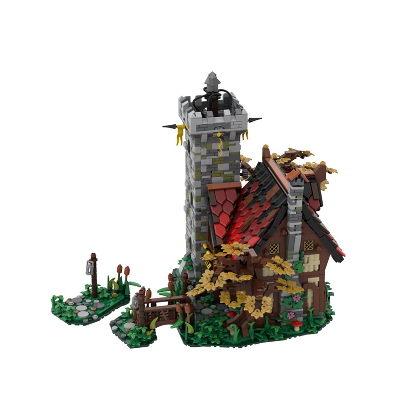 GOBRICKS MOC A1536 The Alchemist's Tower - Ideas Version - YWOBB
