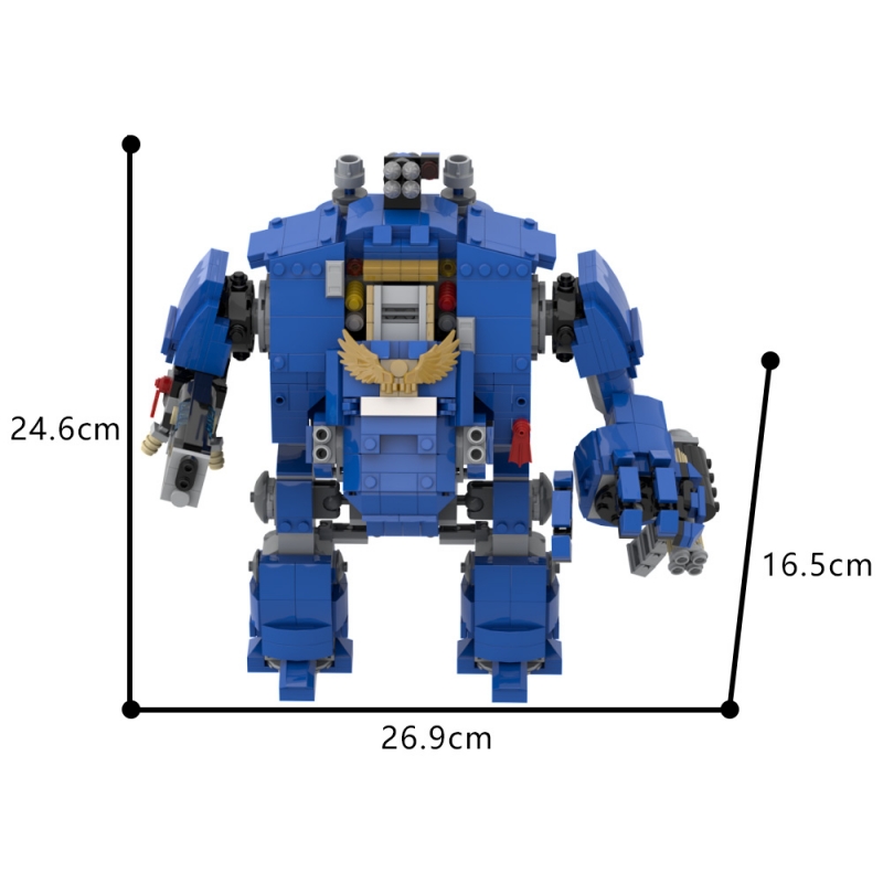 GOBRICKS MOC 29535 Ultramarine Primaris Redemptor Dreadnought - YWOBB