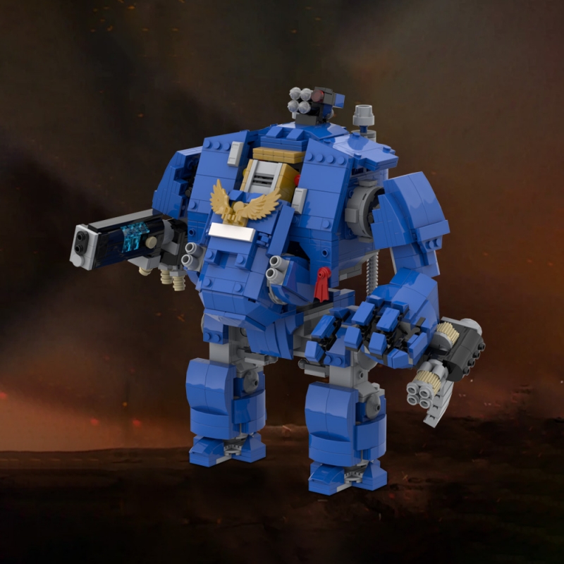 GOBRICKS MOC 29535 Ultramarine Primaris Redemptor Dreadnought - YWOBB