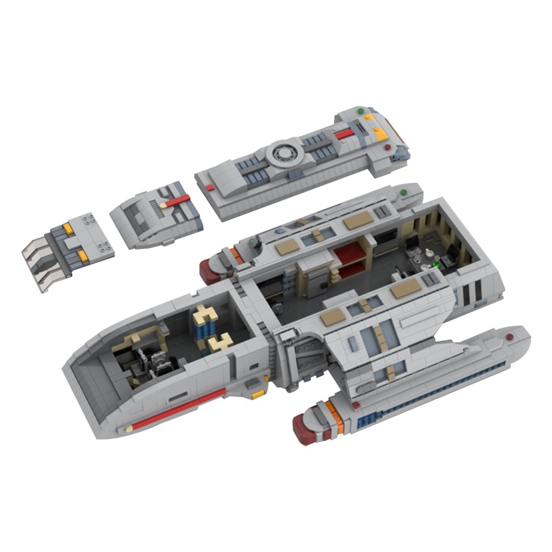 GOBRICKS MOC 147771 Star Trek Runabout - YWOBB