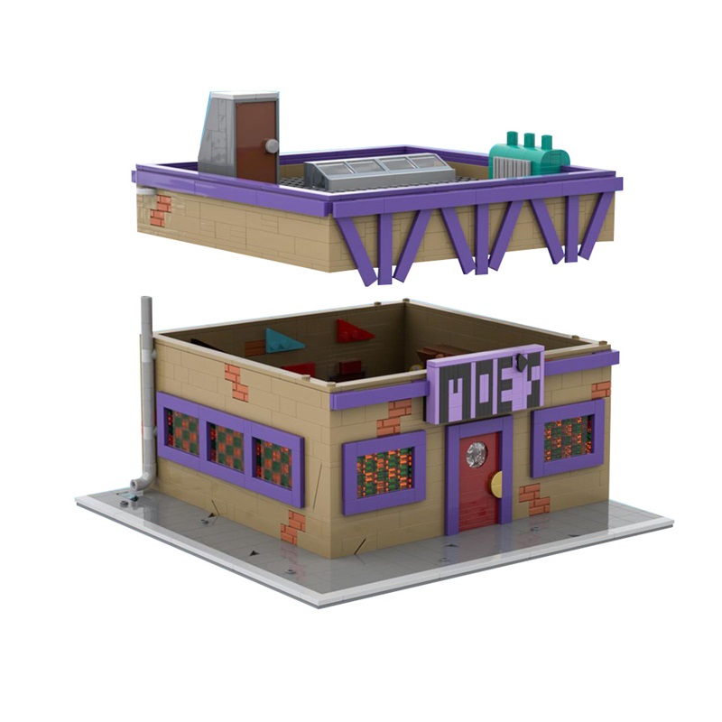 GOBRICKS MOC 152941 Modular Moe's Tavern - YWOBB