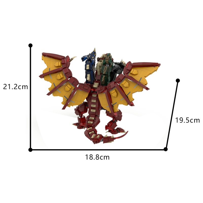 GOBRICKS MOC 185136 Tiamat's Dice Tower - Tiamat - YWOBB