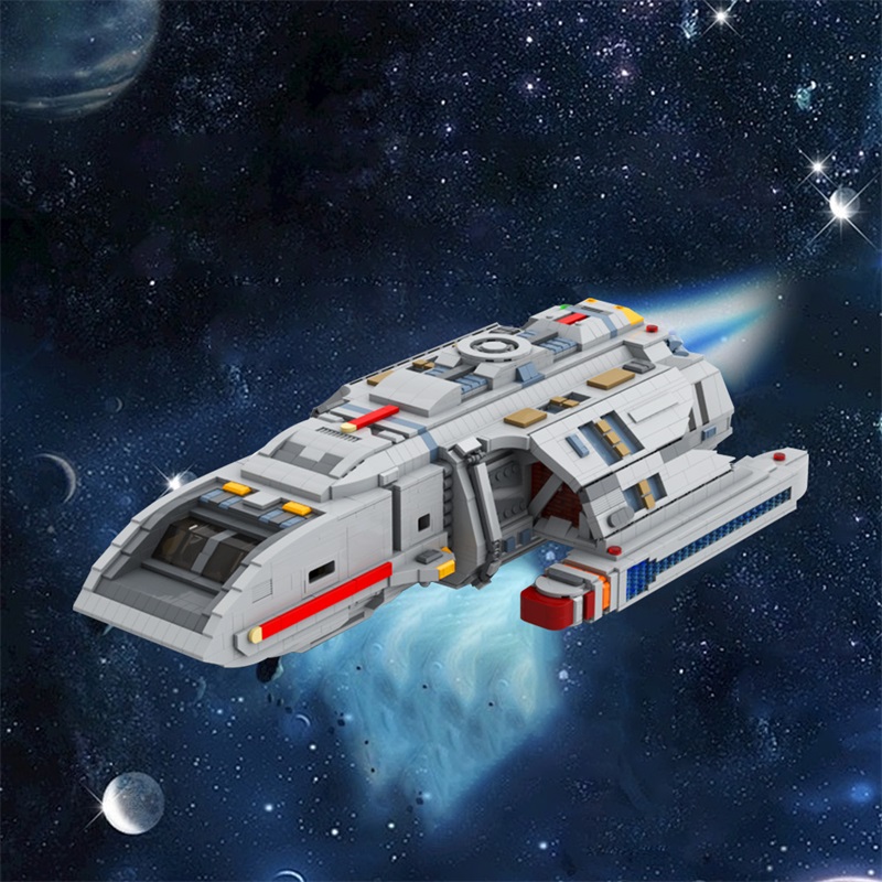 GOBRICKS MOC 147771 Star Trek Runabout - YWOBB