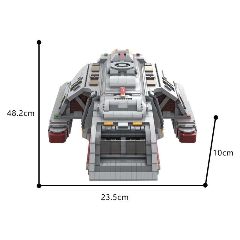 GOBRICKS MOC 147771 Star Trek Runabout - YWOBB