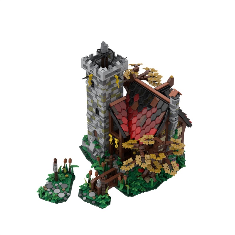 GOBRICKS MOC A1536 The Alchemist's Tower - Ideas Version - YWOBB