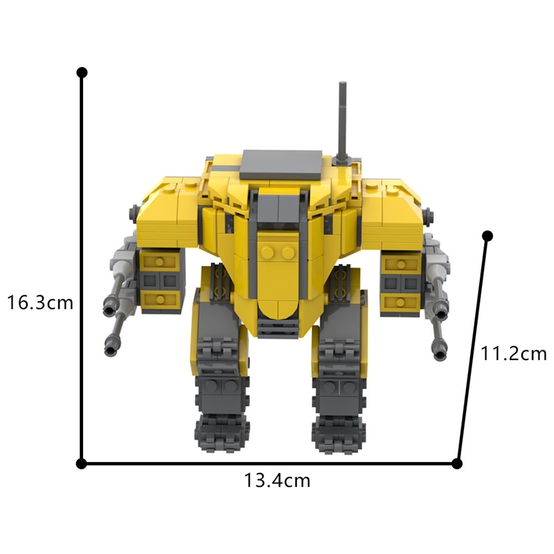 GOBRICKS MOC 184991 Helldivers 2 - Emancipator Exosuit - YWOBB