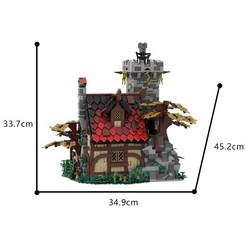 GOBRICKS MOC A1536 The Alchemist's Tower - Ideas Version - YWOBB