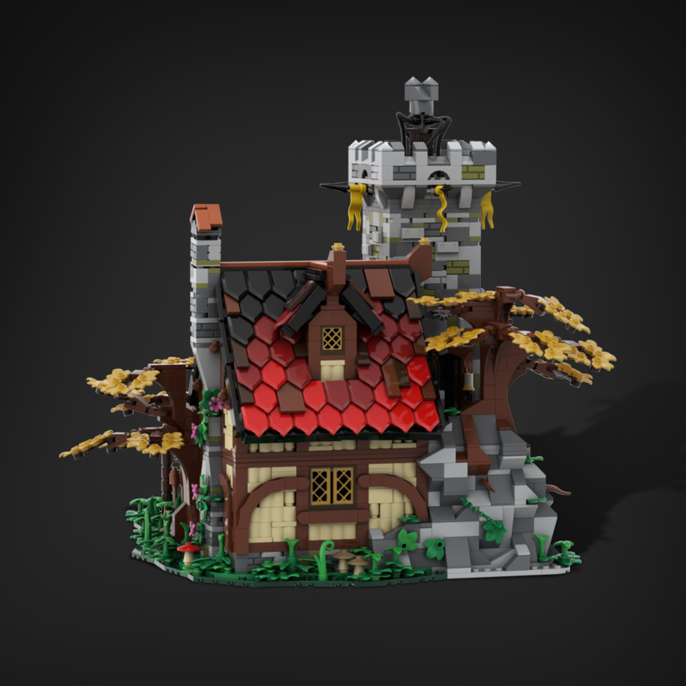 GOBRICKS MOC A1536 The Alchemist's Tower - Ideas Version - YWOBB