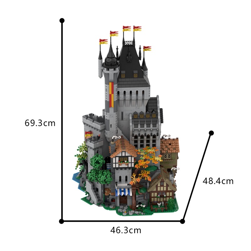 GOBRICKS MOC 189082 The Lion Knights' High Tower - YWOBB