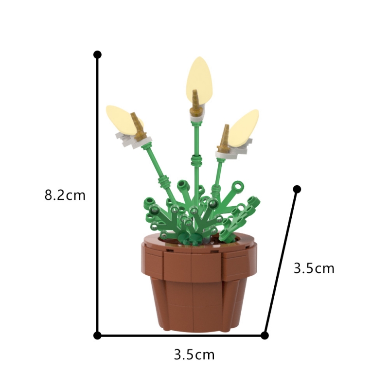 GOBRICKS MOC 177947 Peace Lily - YWOBB