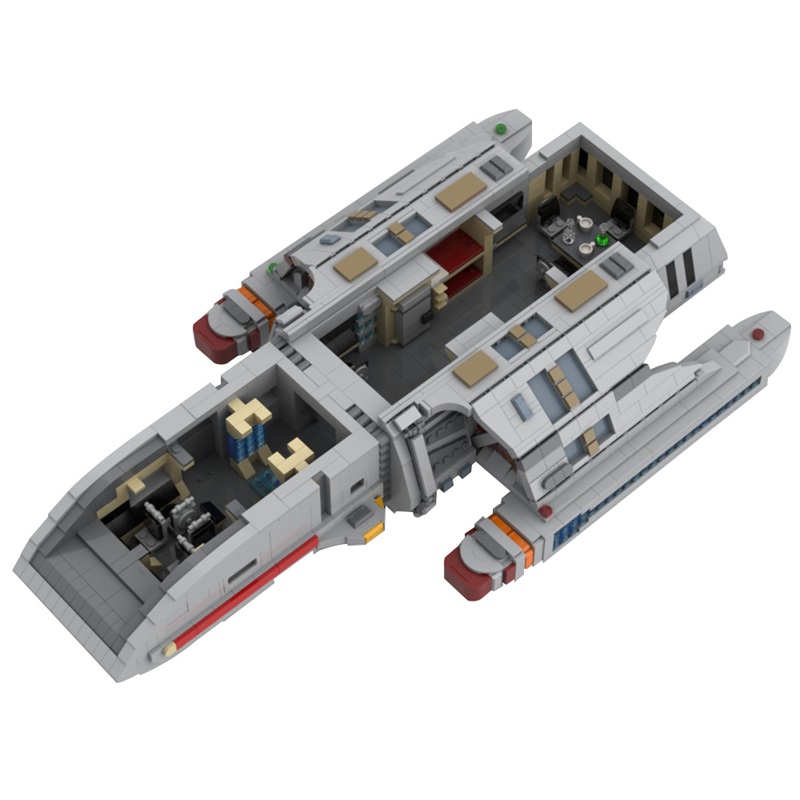 GOBRICKS MOC 147771 Star Trek Runabout - YWOBB