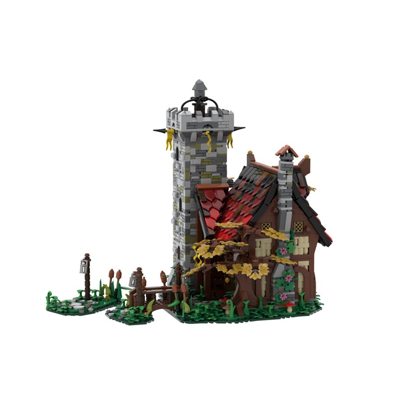 GOBRICKS MOC A1536 The Alchemist's Tower - Ideas Version - YWOBB