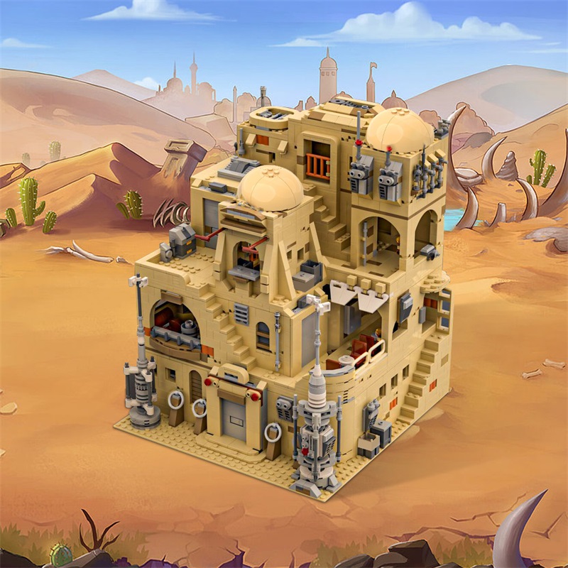GOBRICKS MOC 183202 Modular Mos Eisley Cantina - YWOBB