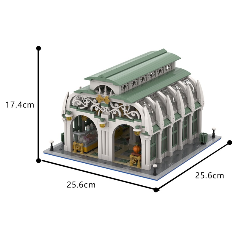 GOBRICKS MOC 187445 Market Hall - YWOBB