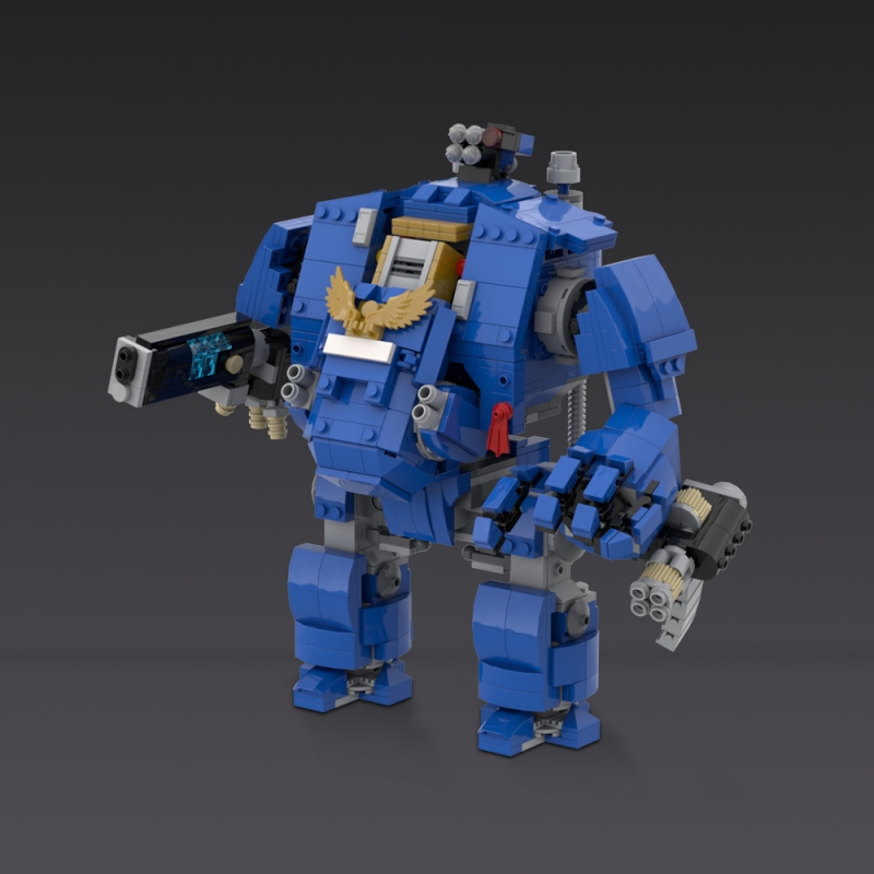 GOBRICKS MOC 29535 Ultramarine Primaris Redemptor Dreadnought - YWOBB