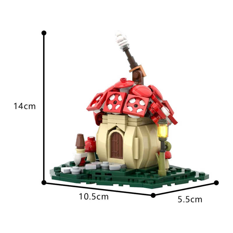GOBRICKS MOC 168484 Mushroom Cottage - YWOBB