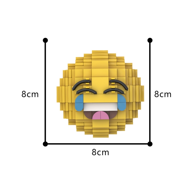 GOBRICKS MOC 192806 Laughing Emoji - YWOBB