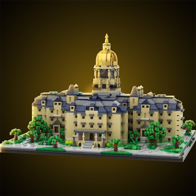 GOBRICKS MOC 190255 Golden Dome - University of Notre Dame - YWOBB