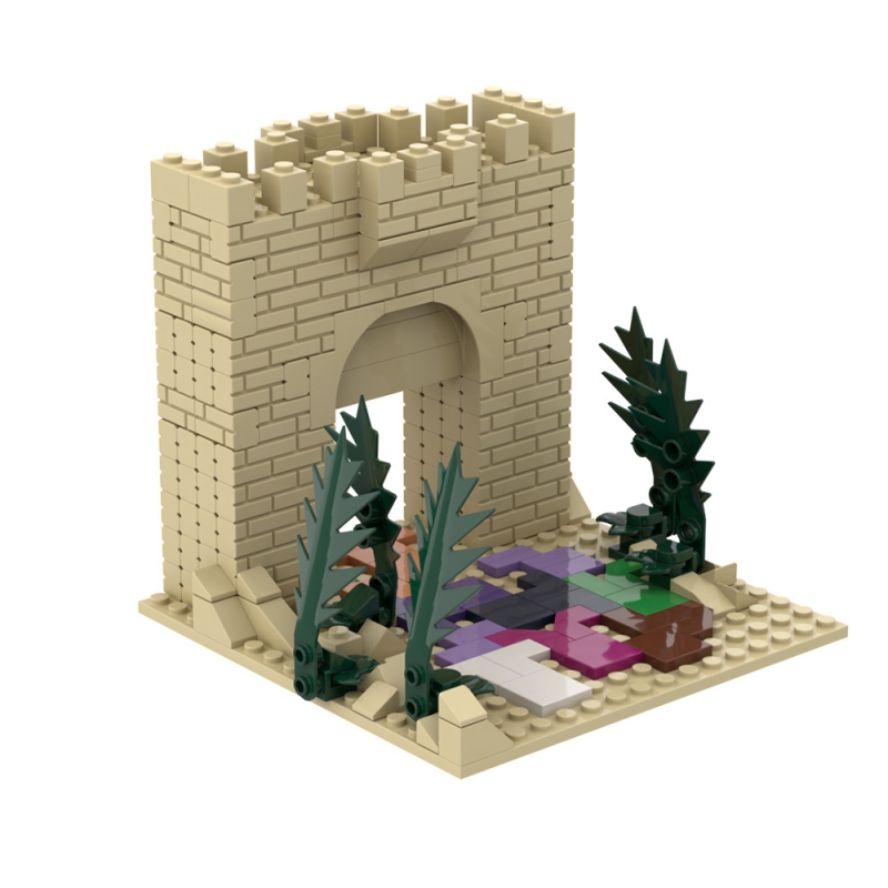 GOBRICKS MOC A1584Y02 Jesus rode the donkey into Jerusalem - YWOBB