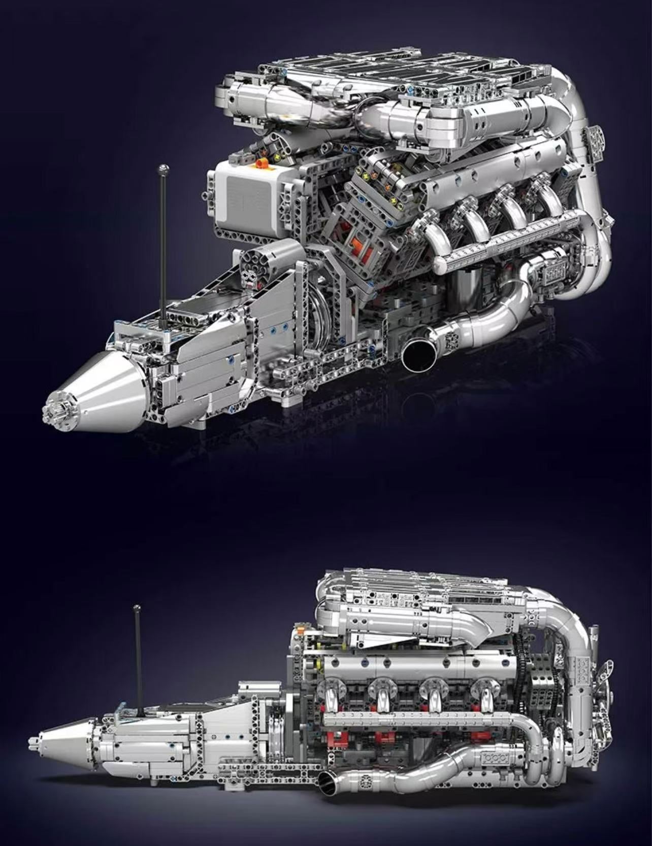 Mould King 10168 V8 TMIN-TURBO ENGINE - YWOBB