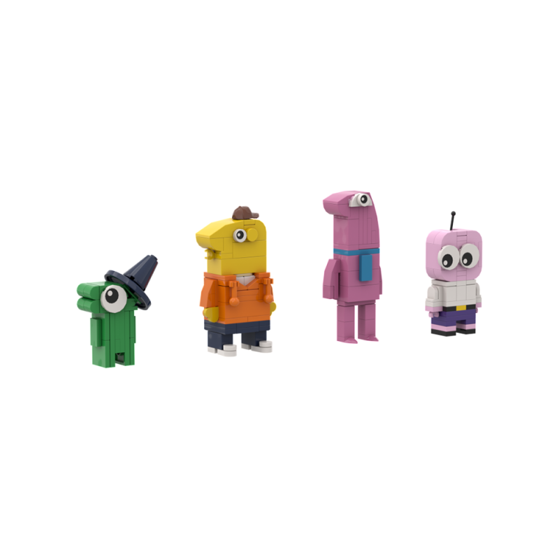 GOBRICKS MOC A1570 Smiling Friends - YWOBB
